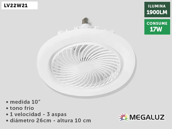LAMP VENT TECHO LV22W21