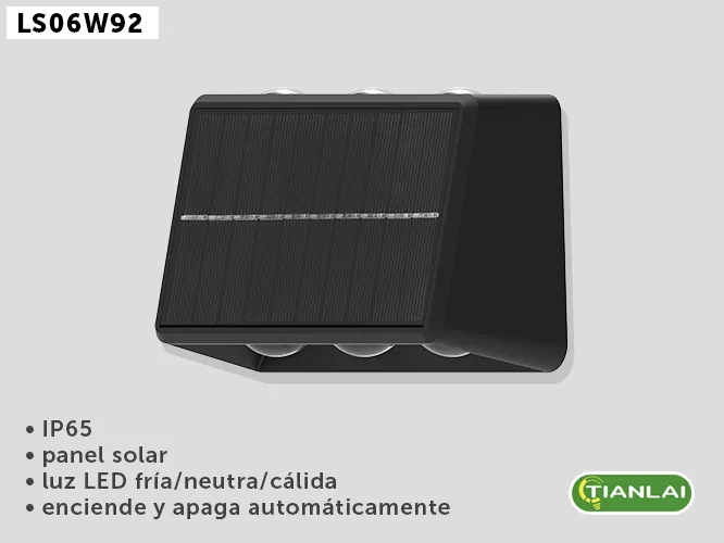 LUMINARIO SOLAR LS06W92