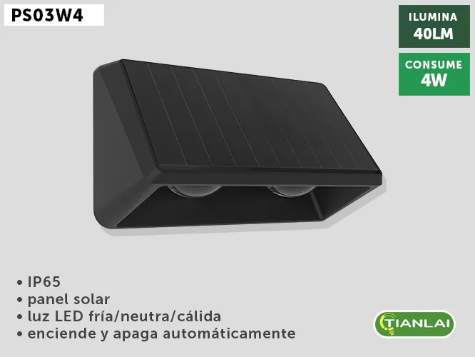 LUMINARIO SOLAR PS03W4