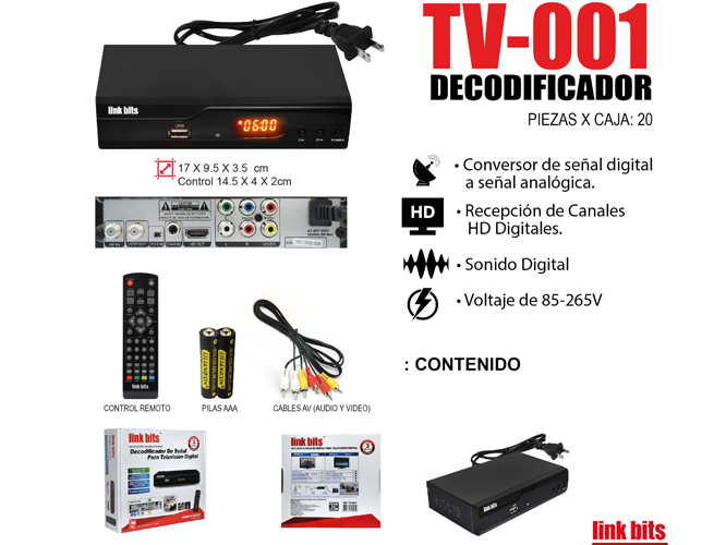 DECODIFICADOR TV-001 
