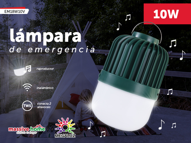 LAMPARA DE EMERGENCIA EM18W10V