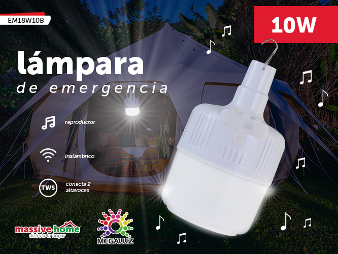LAMPARA DE EMERGENCIA EM18W10B