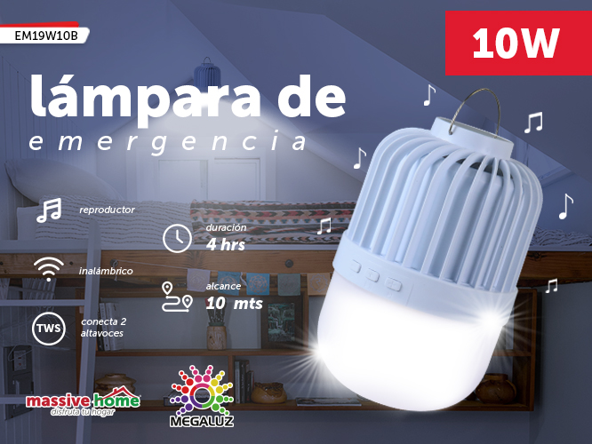 LAMPARA DE EMERGENCIA EM19W10B