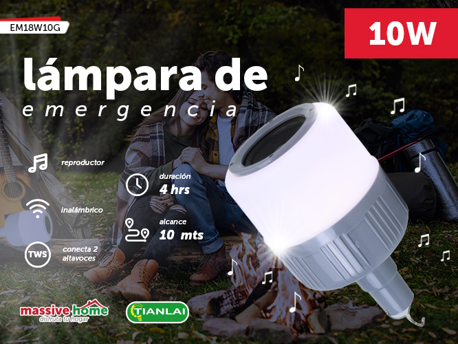 LAMPARA DE EMERGENCIA EM18W10G