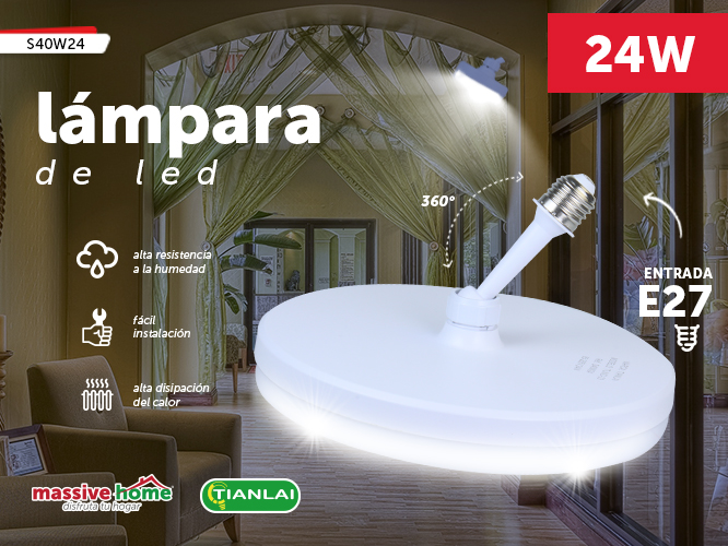 LAMPARA DE  LED S40W24