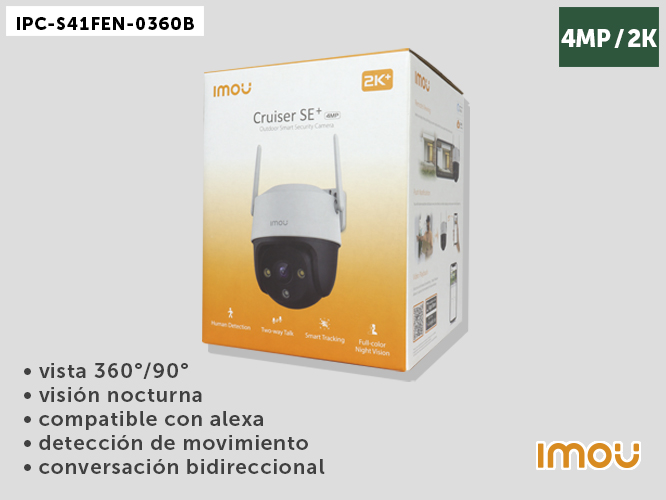 CAMARA DE SEGURIDAD CRUISER SE+ 4MP- IPC-S41FEN-0360B