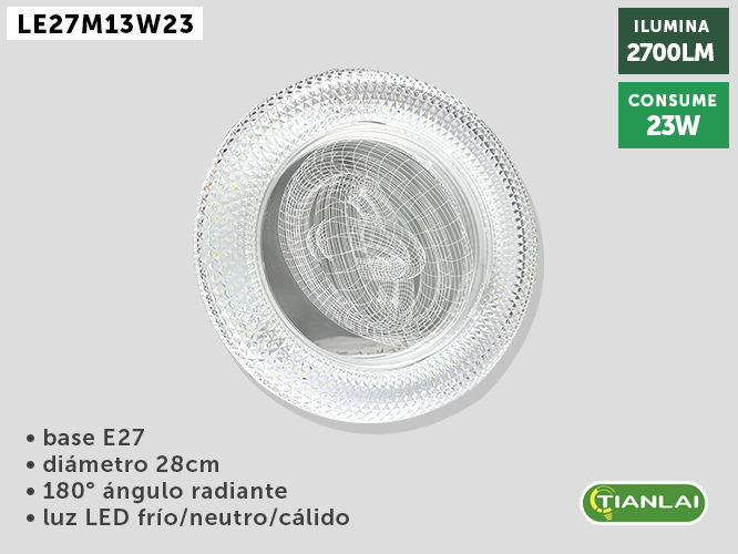 LÁMPARA LED LE27M13W23