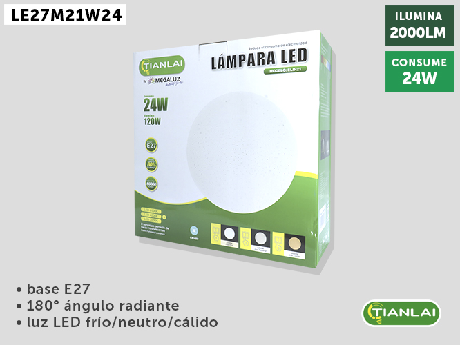 LAMPARA LED LE27M21W24