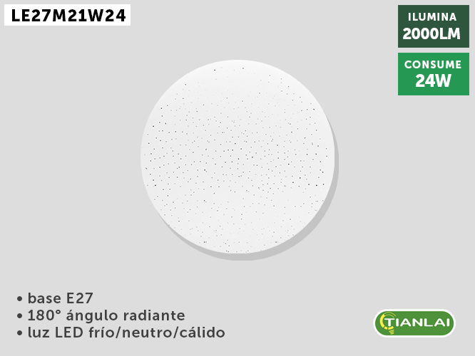 LAMPARA LED LE27M21W24
