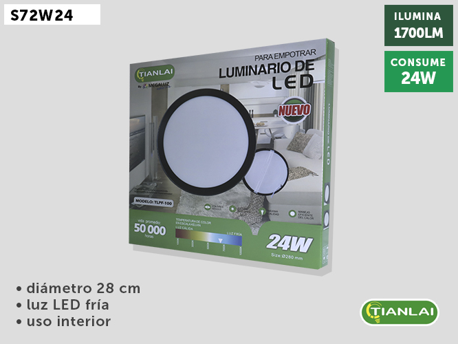 LUMINARIO DE LED S72W24