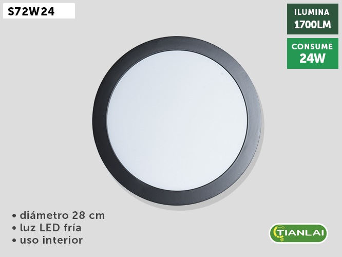 LUMINARIO DE LED S72W24