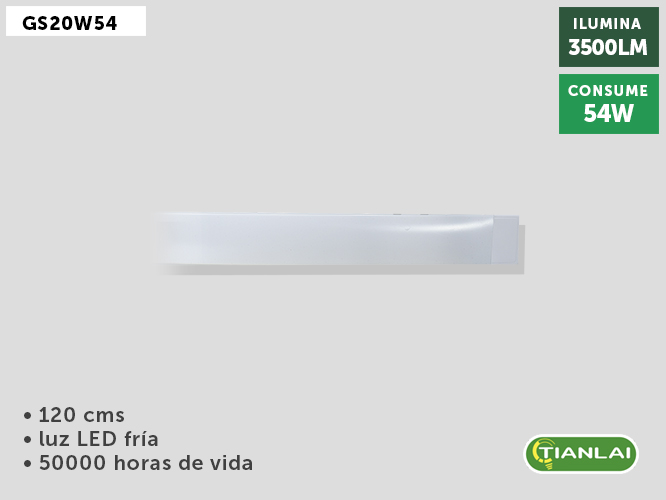 LUMINARIO DE LED GS20W54