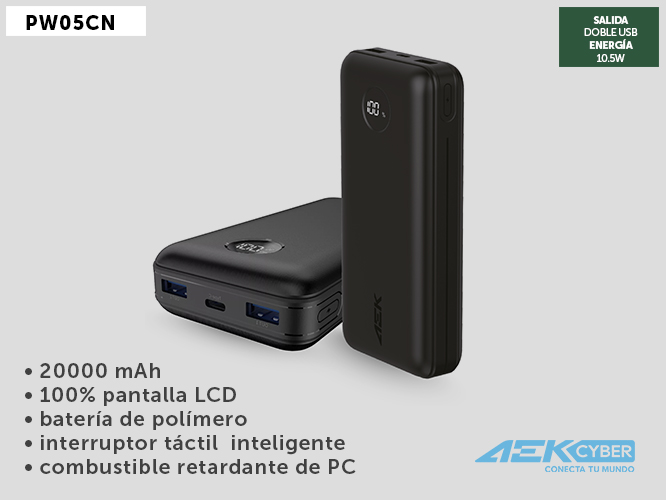 CARGADOR PORTATIL PW05CN