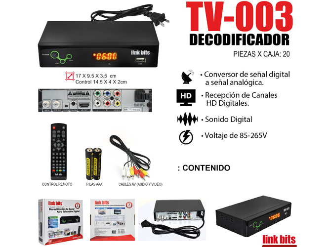 DECODIFICADOR TV-003